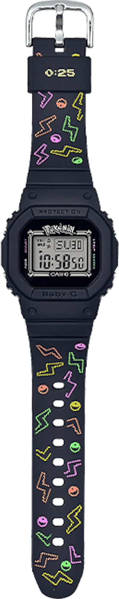 Pre-owned Casio Men's  Gshock Babyg X Pokemon Pikachu Bgd560pkc1 Watch In Resin