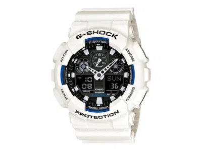 Pre-owned Casio Men's  Gshock Ga100b7a Watch In Stainless Steel In Silver
