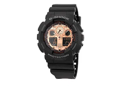 Pre-owned Casio Men's  Gshock Ga100mmc1a Watch In Resin In Brown
