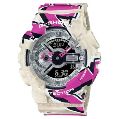 Pre-owned Casio Men's  Gshock Ga110ss1a Watch In Resin In Brown
