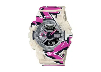 Pre-owned Casio Men's  Gshock Ga110ss1a Watch In Resin In Brown