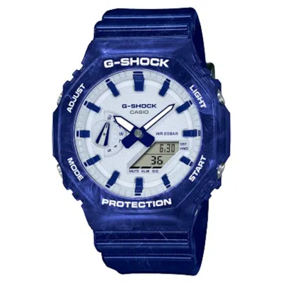 Pre-owned Casio Men's  Gshock Ga2100bwp2a Watch In Resin