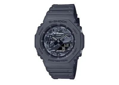 Pre-owned Casio Men's  Gshock Ga2100ca8a Watch In Resin In Brown