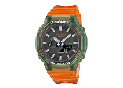 Pre-owned Casio Men's  Gshock Ga2100hc4a Watch In Resin In Brown