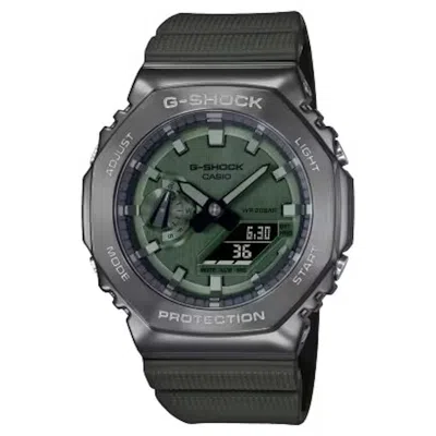 Pre-owned Casio Men's  Gshock Gm2100b3a Watch In Stainless Steel