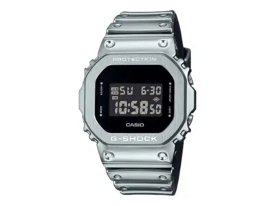 Pre-owned Casio Men's  Gshock Gm5600ym8 Watch In Stainless Steel In Silver