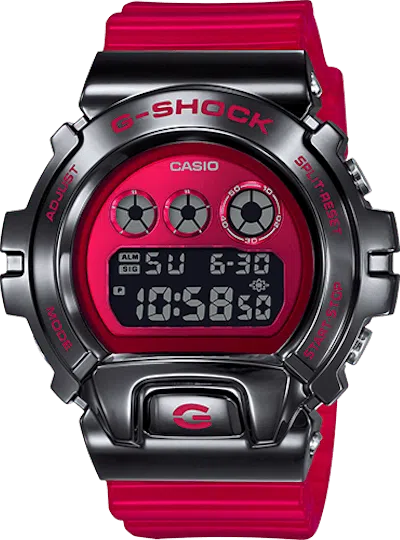 Pre-owned Casio Men's  Gshock Gm6900b4 Watch In Stainless Steel In Silver