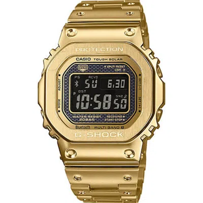 Pre-owned Casio Men's  Gshock Gmwb5000gd9 Watch In Stainless Steel In Silver