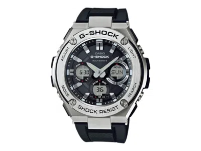 Pre-owned Casio Men's  Gshock Gstw1101a Watch In Stainless Steel In Silver