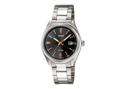 Pre-owned Casio Men's  Gshock Ltp1302d1a2v Watch In Stainless Steel In Silver
