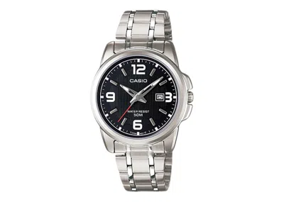 Pre-owned Casio Men's  Gshock Ltp1314d1av Watch In Stainless Steel In Silver