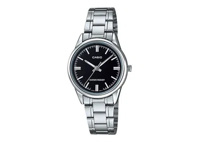 Pre-owned Casio Men's  Gshock Ltpv005d1a Watch In Stainless Steel In Silver