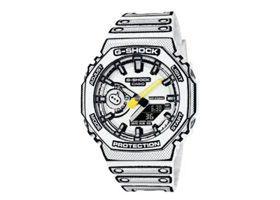 Pre-owned Casio Men's  Gshock Manga Edition Classic White Ga2100mng7ajr Watch In Resin