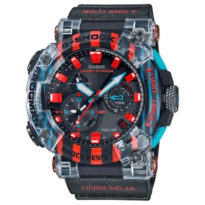 Pre-owned Casio Men's  Gshock Master Of The Gsea Frogman Gwfa1000apf Watch In Resin In Brown