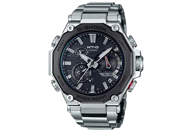 Pre-owned Casio Men's  Gshock Mtgb2000d1a Watch In Stainless Steel In Silver