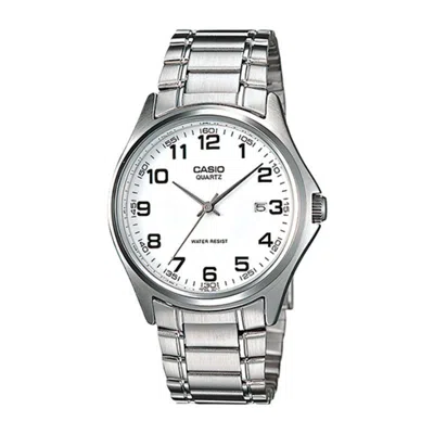 Pre-owned Casio Men's  Gshock Mtp1183a7b Watch In Stainless Steel In Silver