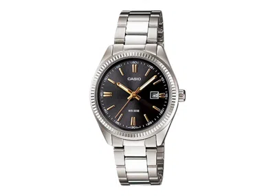Pre-owned Casio Men's  Gshock Mtp1302d1a2 Watch In Stainless Steel In Silver