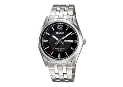 Pre-owned Casio Men's  Gshock Mtp1335d1a Watch In Stainless Steel In Silver