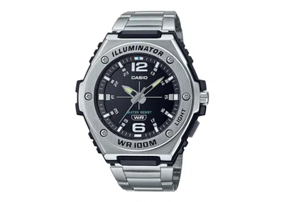 Pre-owned Casio Men's  Gshock Mwa100hd1a Watch In Stainless Steel In Silver