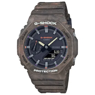 Pre-owned Casio Men's  Gshock Mystic Forest Ga2100fr5a Watch In Resin In Brown