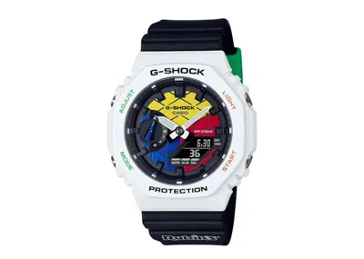 Pre-owned Casio Men's  Gshock X Rubik's Cube Gae2100rc1a Watch In Resin