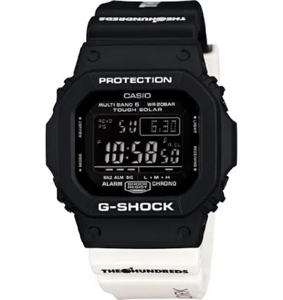 Pre-owned Casio Men's  Gshock X The Hundreds Gwm5610th1cr Watch In Resin In Brown
