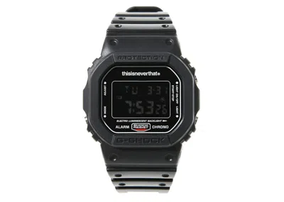 Pre-owned Casio Men's  Gshock X Thisisneverthat Dw5600tnt1dr Watch In Resin In Brown