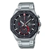 Casio Men's  Outdoor Waterproof Shockproof Solor Wave Stainless Steel Strap Watch Solar Powered Mens  In Silver