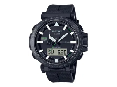 Pre-owned Casio Men's  Pro Trek Prw6621y1 Watch In Stainless Steel