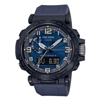 Casio Men's  Pro Trek Strap Stainless Steel Quartz Watch Black Mens