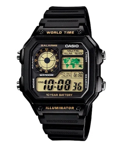 Pre-owned Casio Men's  Standard Ae1200wh1bv Watch In Resin In Brown