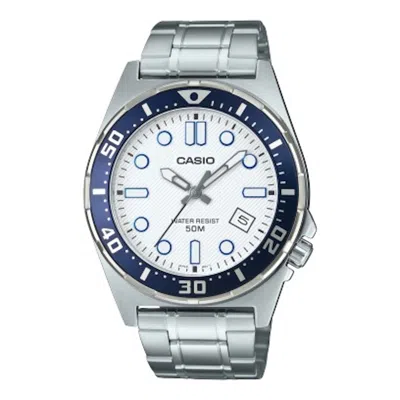 Pre-owned Casio Men's  Standard Mtd135d7a Watch In Stainless Steel In Silver