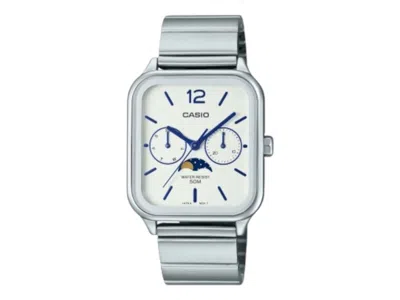 Pre-owned Casio Men's  Standard Mtpm305d7a Watch In Stainless Steel In Silver