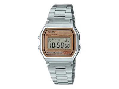 Pre-owned Casio Men's  Vintage A158wea9 Watch In Stainless Steel In Silver