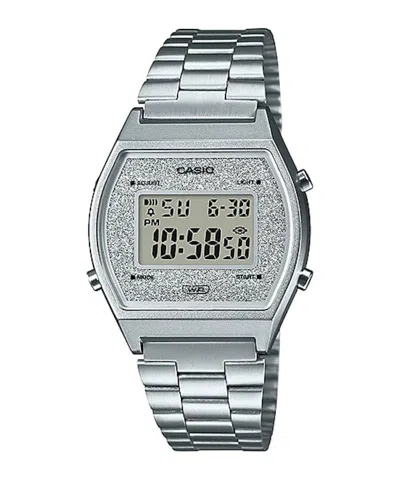 Pre-owned Casio Men's  Vintage B640wdg7 Watch In Stainless Steel In Silver
