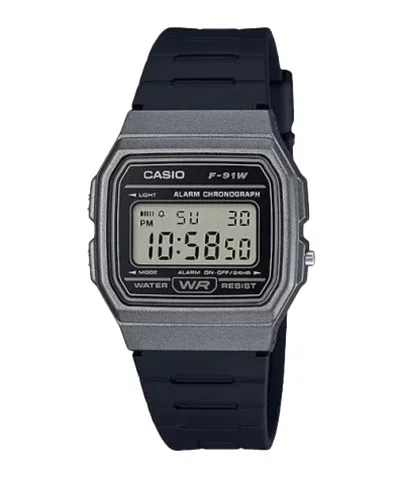 Casio Men's Classic Digital Watch With Black Band - F-91wm-1bcf