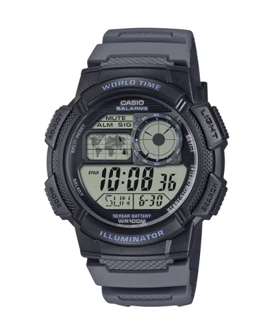 Casio Men's Digital Gray Resin Watch, 45mm