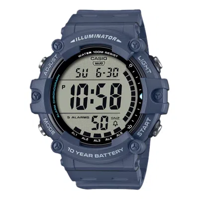 Casio Men's Digital Sport Watch With Blue Strap - Ae-1500wh-2av