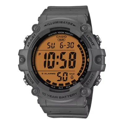 Casio Men's Digital Sport Watch With Orange Dial - Ae-1500whc-8av In Purple
