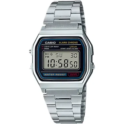 Casio Men's Digital Watch With Silver-toned Dial - A158wa-1 In Multi