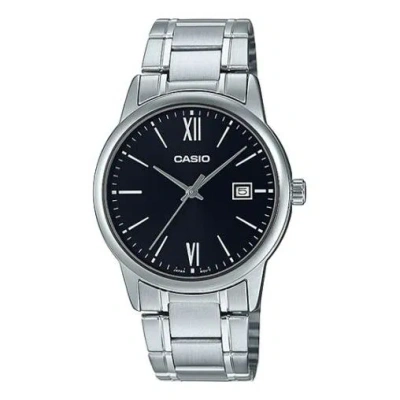 Casio Men's Dress Black Mens Silver Analog In White