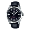 Casio Men's Edifice Waterproofes With Simple Dial Sapphire Mirror Sapphire Crystal Mens Black Analog