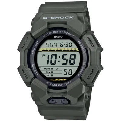Casio Men's G-shock Gd-010 Series Black Dial Watch In Green
