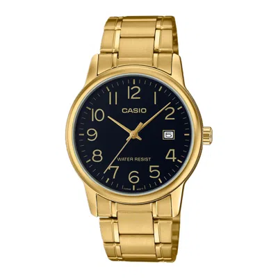 Casio Men's Gold-tone Dress Watch - Mtp-v002g-1budf In White