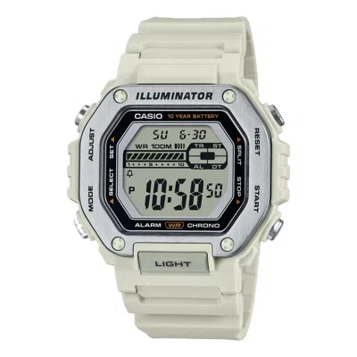 Casio Men's Heavy-duty Digital Sport Watch With White Band - Mwd-110h-8av In Neutral