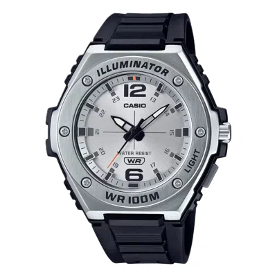 Casio Men's Heavy-duty Sport Watch With White Dial - Mwa-100h-7avcf In Blue