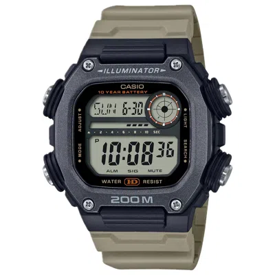 Casio Men's Heavy-duty Digital Sport Watch With Beige Strap - Dw-291hx-5av In Gray