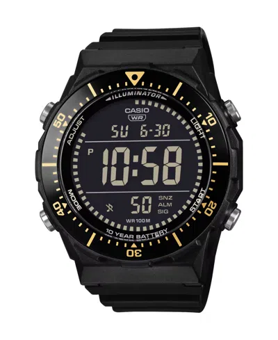 Casio Men's Japanese Quartz Black Resin Watch 47.3mm