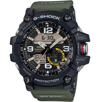 Casio Men's Master Of G-land G-shock Mudmaster Black Dial Watch In Green