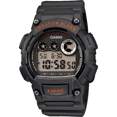 Casio Men's Shock-resistant Digital Sport Watch With Gray Band- W-735h-8av In Black